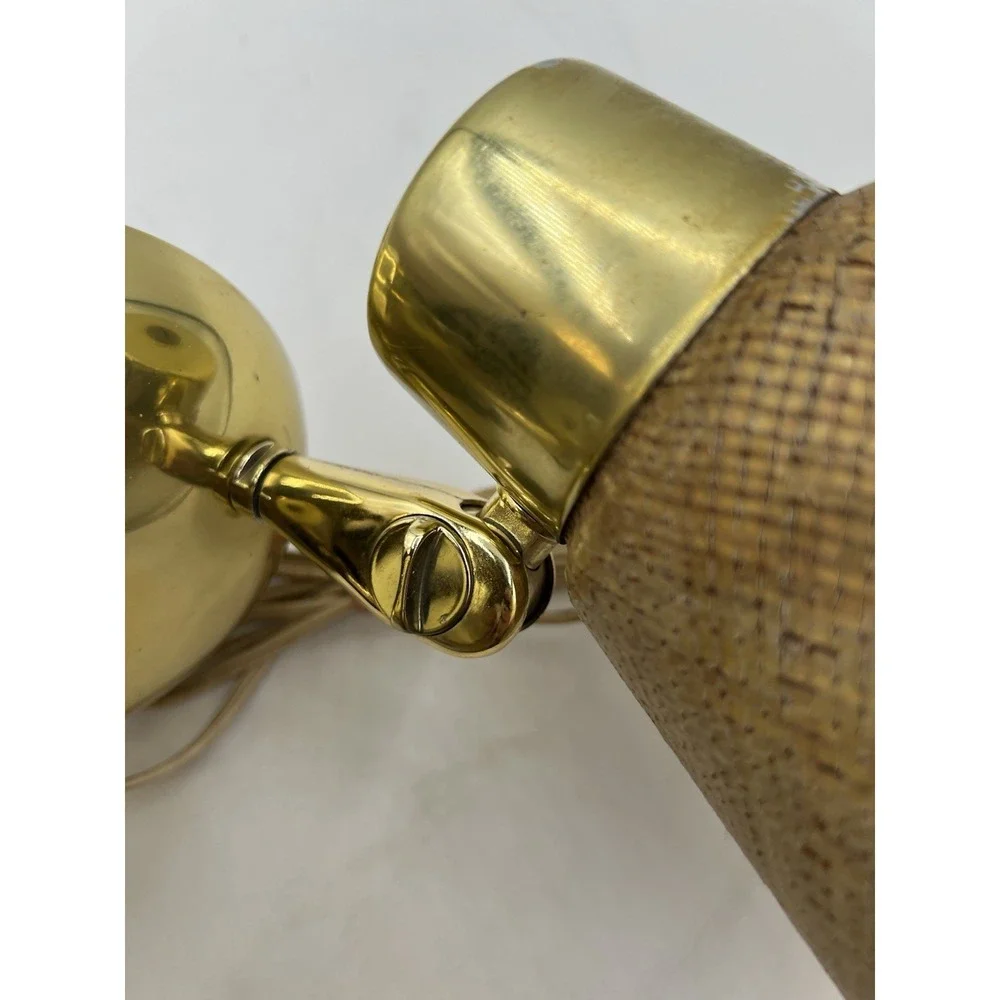 Vintage MCM 1960s Underwriter Laboratories Double Wall mount French Sconce Lamp